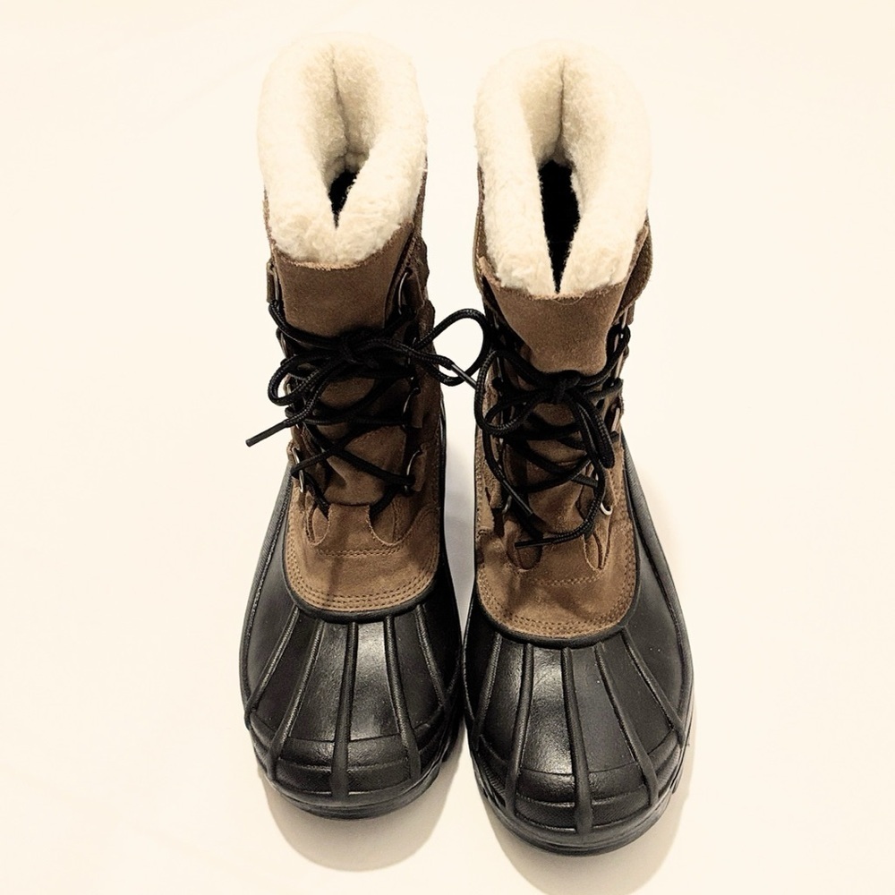 Sorel Badger Men’s Boots, Size 8, Brown & Black